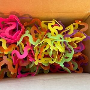 Vo-Toys Cat Crazies 100 Pack Bulk Neon Rollers Wild Kitten Toy Colorful Plastic